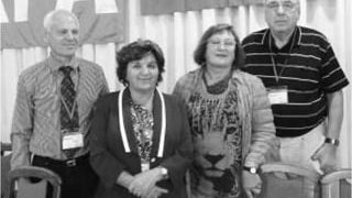 Hrvatski delegati s novoizabranom generalnom tajnicom Carlom Cantone i bivšim predsjednikom Ferpe Wernerom Thumom