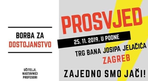 Sindikat umirovljenika hrvatske podrŽava Štrahk i prosvjed prosvjetnih radnika u ime solidarnosti i dostojanstva.