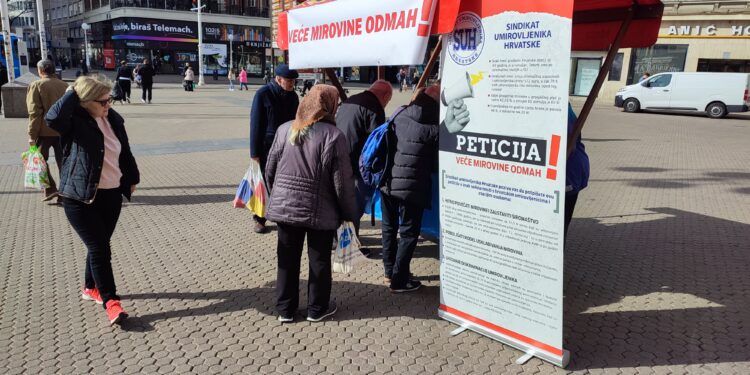 33.500 potpisa umirovljenika za novu Vladu RH