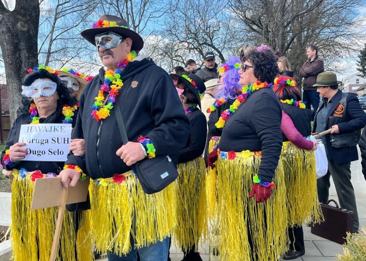 Havajke na fašničkoj povorci