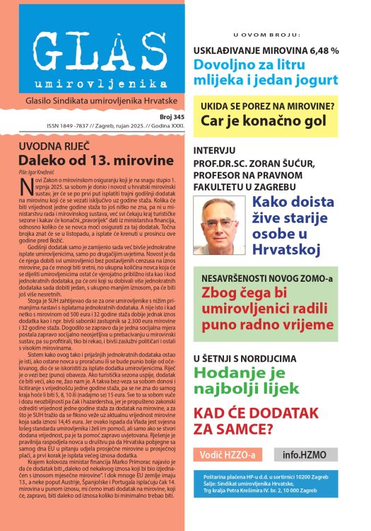 Glas umirovljenika #345