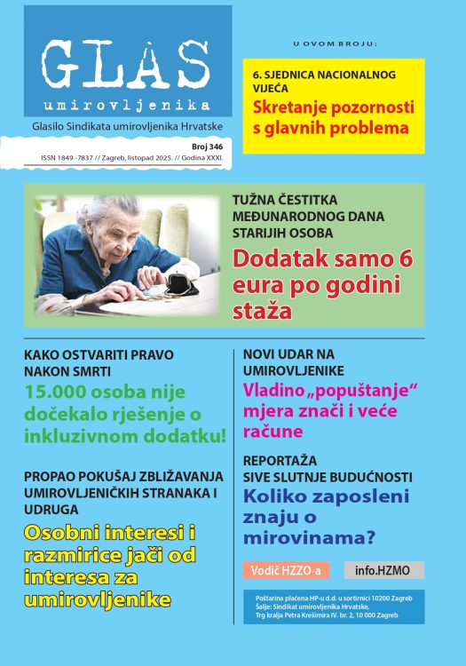 Glas umirovljenika #346